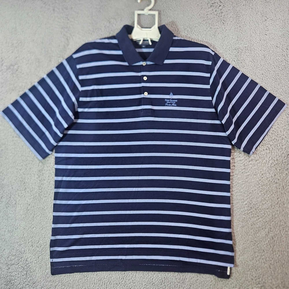 Polo Golf Ralph Lauren Polo Shirt Men‎ XL Short Sleeve Blue Striped